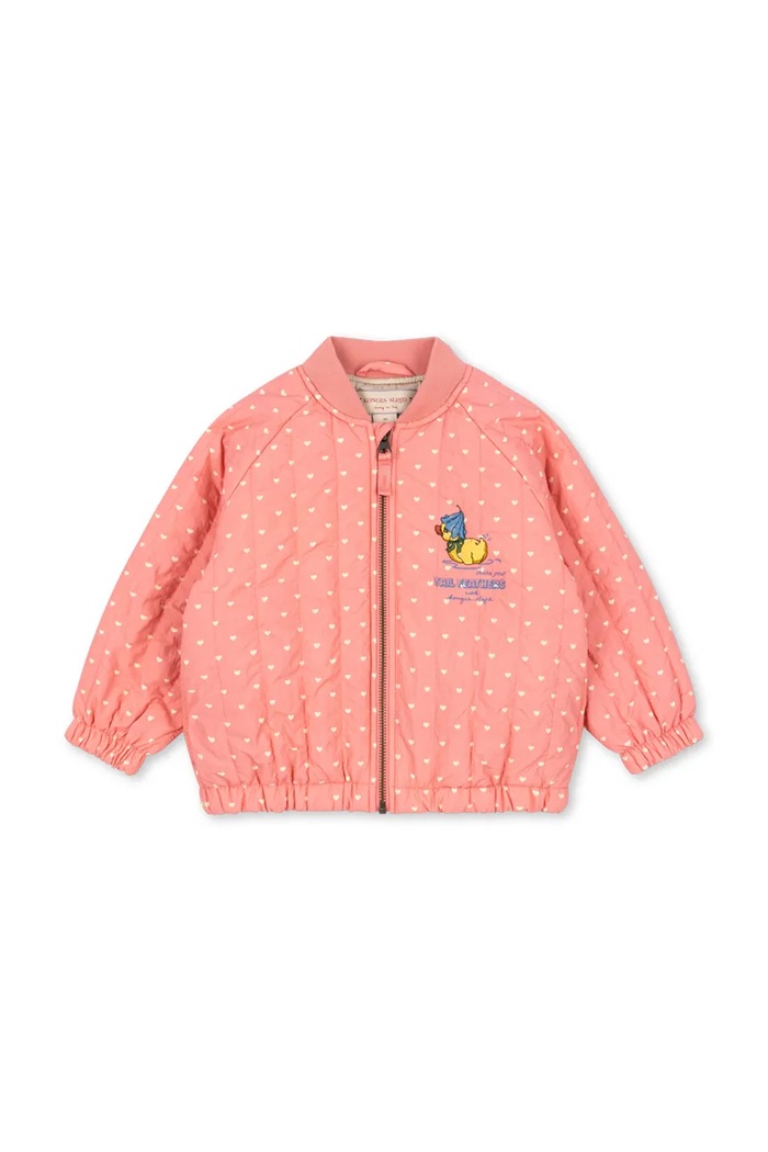 Konges Sløjd bomber παιδικό JUNO DUCKLING PRINTED BOMBER JACKET KS105780.9BY2 ροζ AW26