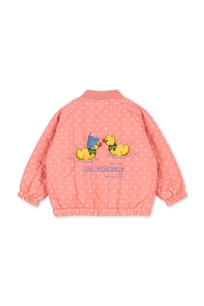 Κοριτσίστικα Konges Sløjd bomber παιδικό JUNO DUCKLING PRINTED BOMBER JACKET KS105780.9BY2 ροζ