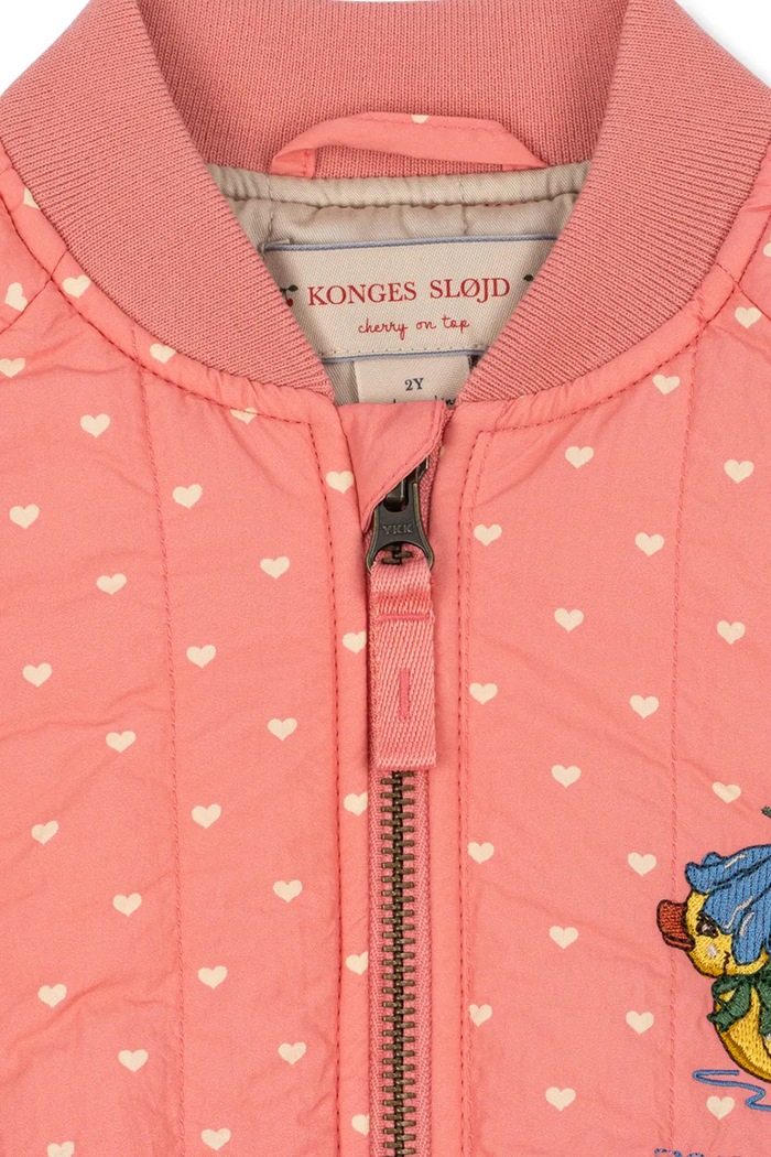 Konges Sløjd bomber παιδικό JUNO DUCKLING PRINTED BOMBER JACKET KS105780.9BY2 ροζ