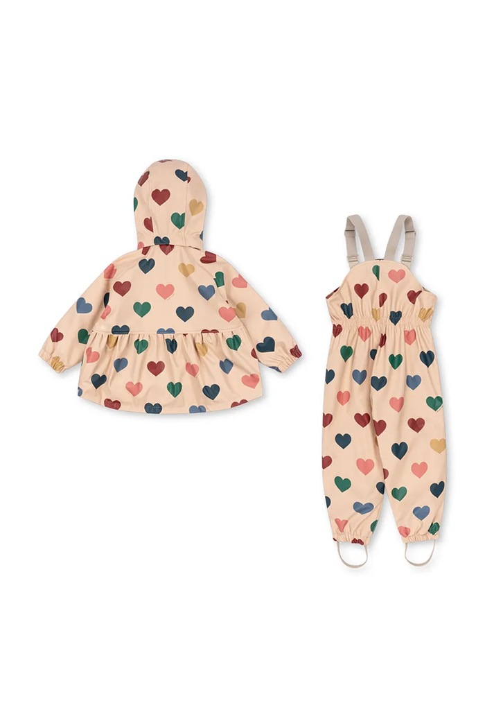 Konges Sløjd ολόσωμη φόρμα παιδική RAINY PALME SET GIRL KS105764.9BY2 μπεζ AW26