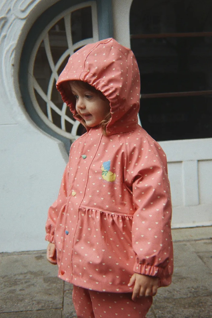 Konges Sløjd ολόσωμη φόρμα παιδική RAINY PALME DUCKLING SET GIRL KS105760.9BY2