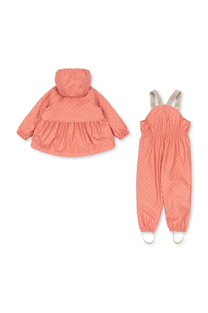 Κοριτσίστικα Konges Sløjd ολόσωμη φόρμα παιδική RAINY PALME DUCKLING SET GIRL KS105760.9BY2 ροζ