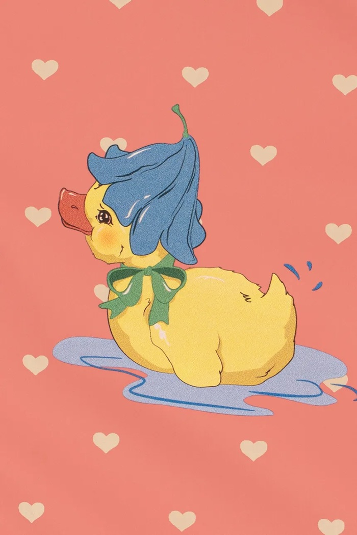 Konges Sløjd ολόσωμη φόρμα παιδική RAINY PALME DUCKLING SET GIRL KS105760.9BY2 ροζ