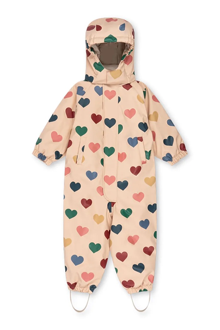 Konges Sløjd ολόσωμη φόρμα παιδική RAIN SNOWSUIT KS105755.9BY2 μπεζ AW26