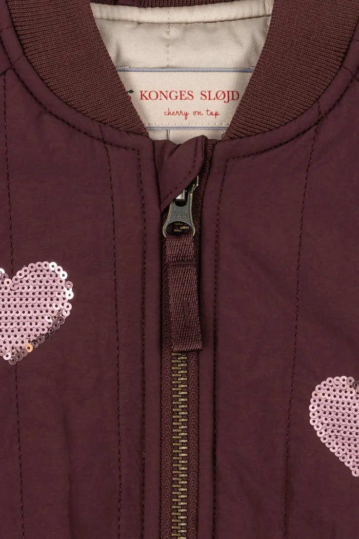Bomberka dziecięca JUNO SEQUIN BOMBER JACKET Konges Sløjd KS105733.G.9BY2 brązowy