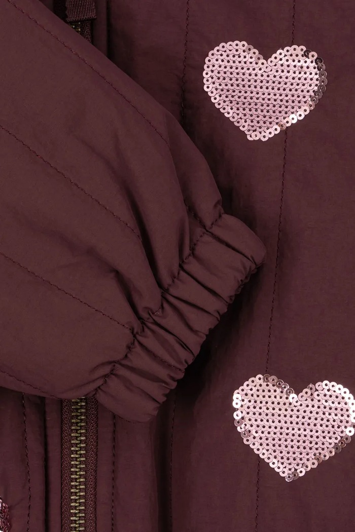 Bomberka dziecięca JUNO SEQUIN BOMBER JACKET Konges Sløjd brązowy KS105733.G.9BY2