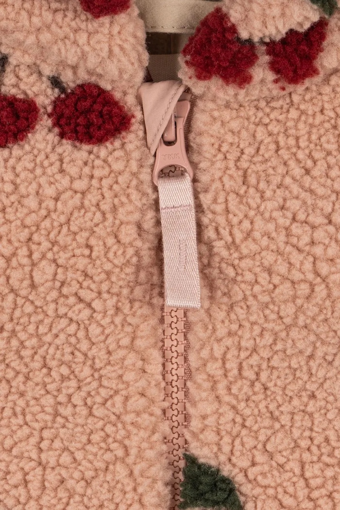 Konges Sløjd overal detský flísový JODY TEDDY ONESIE GRS ružová KS105721.G.9BY2