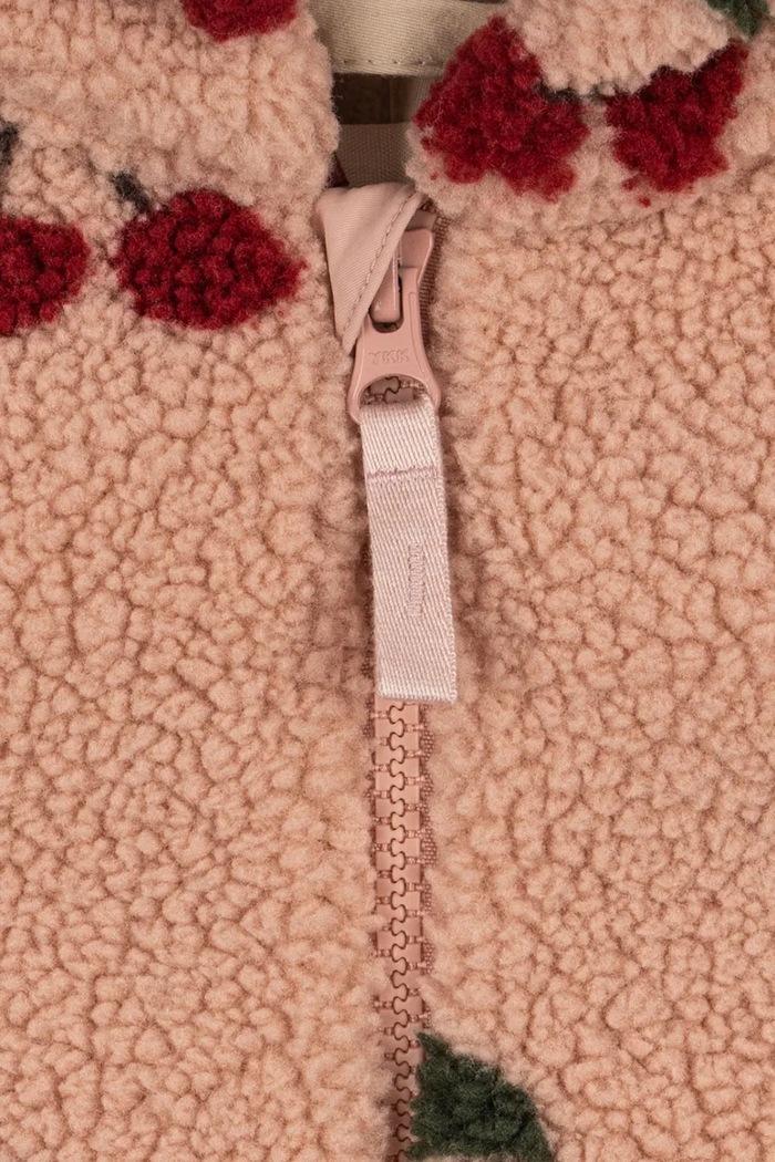 Konges Sløjd kombinezon za djecu s flisom JODY TEDDY ONESIE GRS roza KS105721.G.9BY2