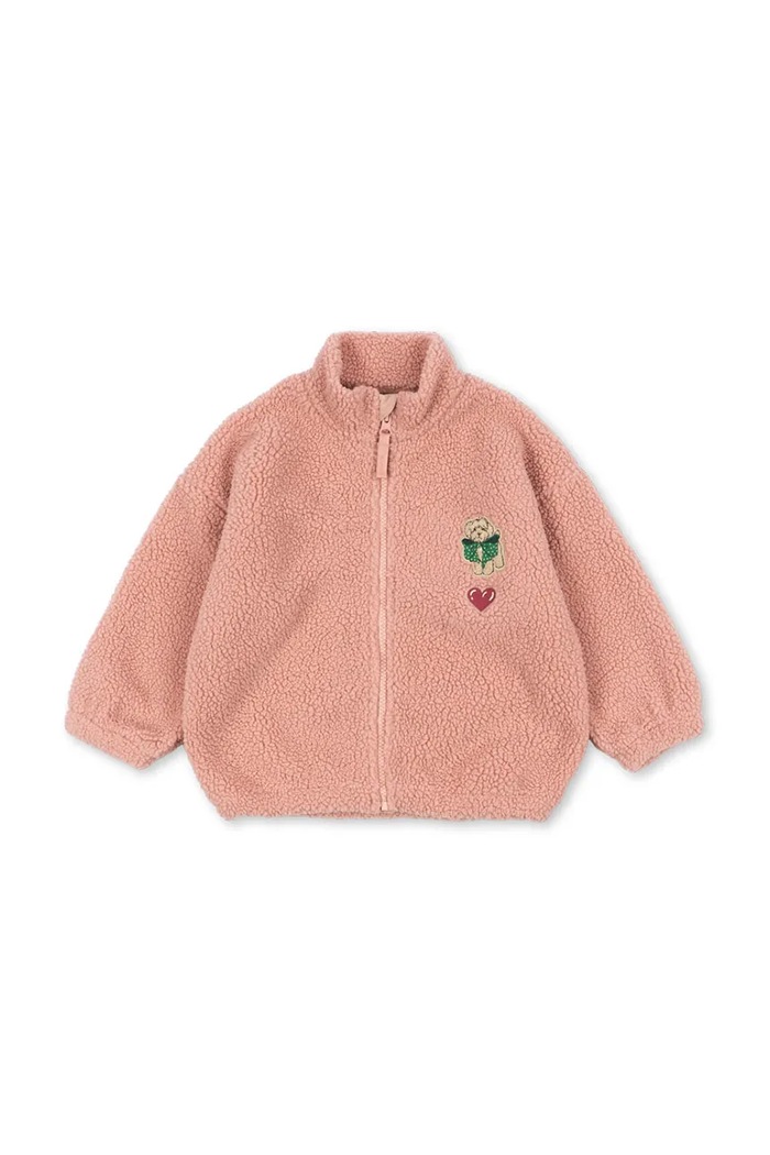 Konges Sløjd bunda detská flísová JODY TEDDY JACKET GRS KS105720.G.9BY2 ružová AW26
