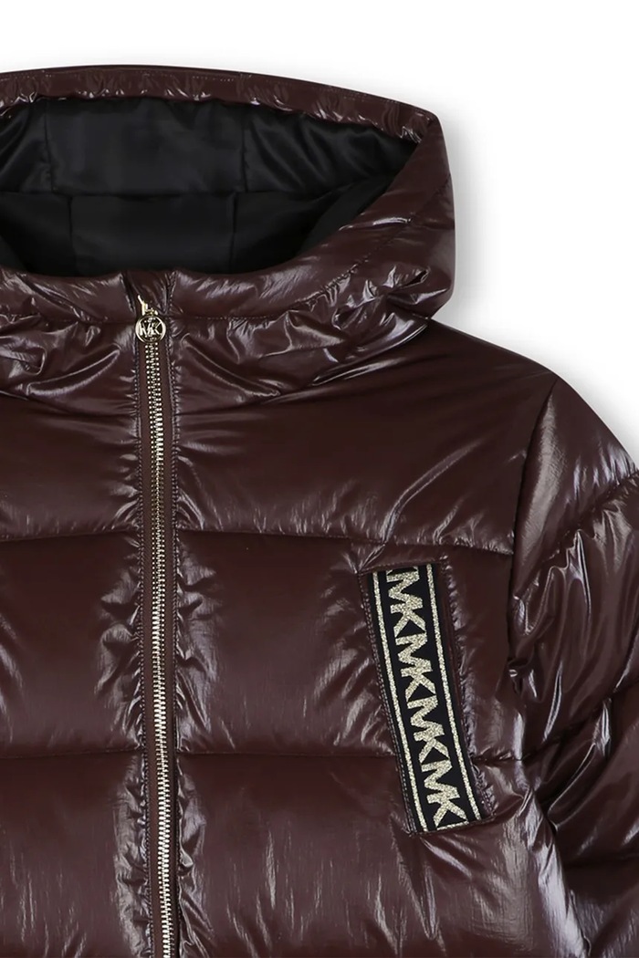 Kurtka pikowana dziecięca Michael Kors R30693.126.150 brązowy