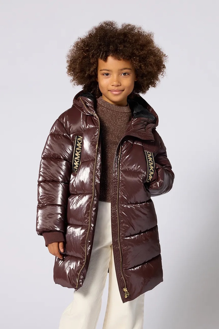 Michael Kors Kurtka pikowana dziecięca brązowy R30693.156