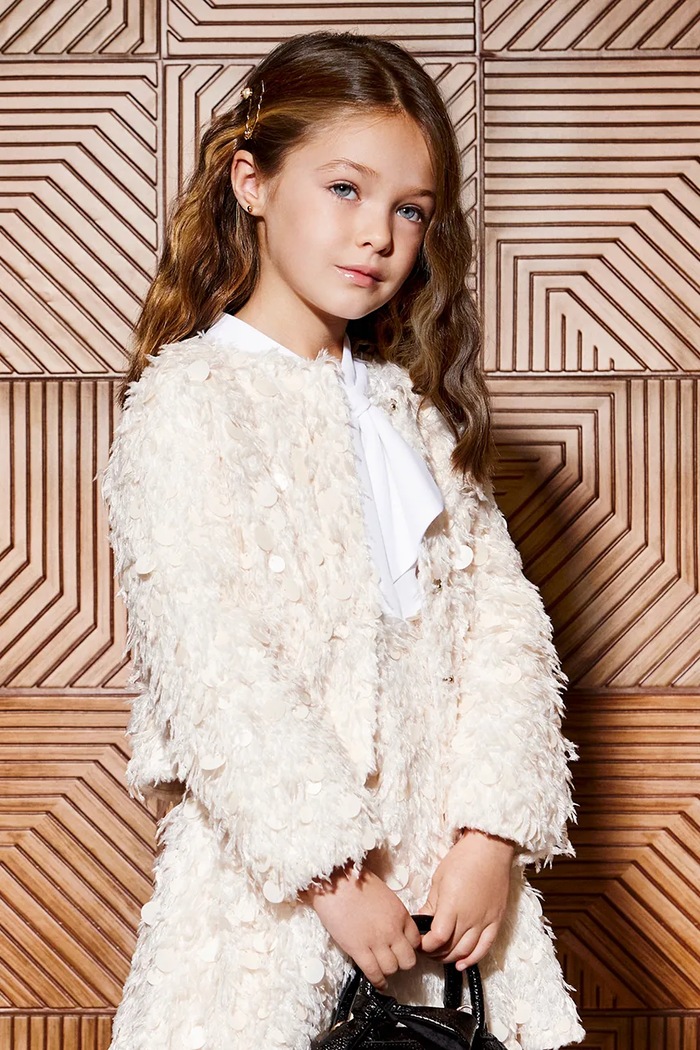 Abel&Lula Kurtka dziecięca 5809.2.Mini.9BY2 beżowy AW26