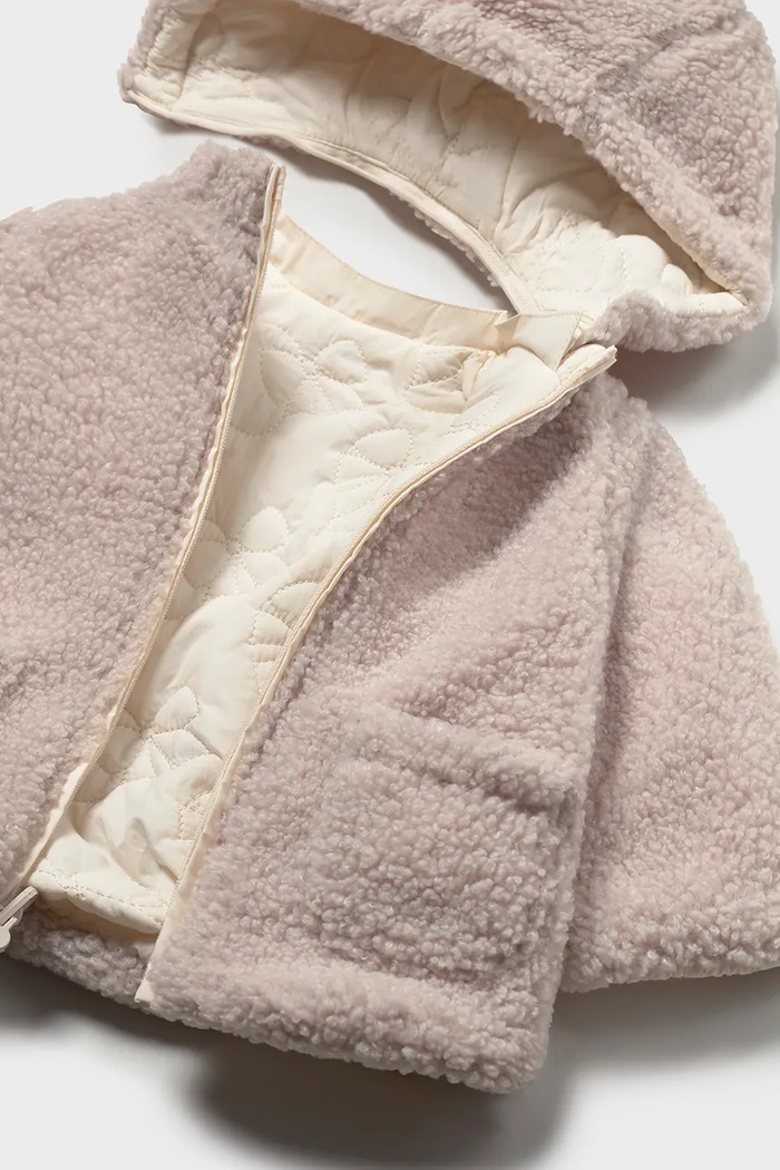 Mayoral Newborn двостороння куртка для немовлят бежевий 2401.2R.Newborn.9BY2