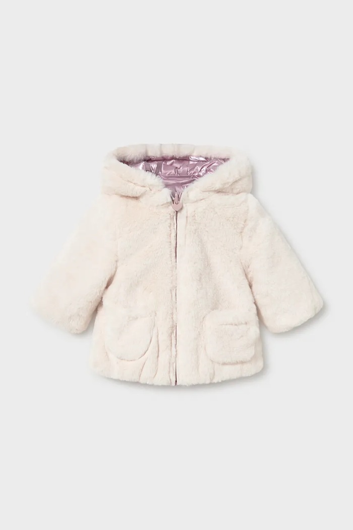 Девочка Mayoral Newborn Двусторонняя куртка для младенцев 2401.2R.Newborn.9BY2 розовый
