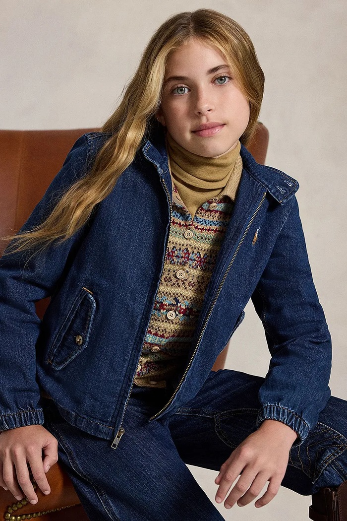 Polo Ralph Lauren traper jakna za djecu od pamuka 313B26051001 plava