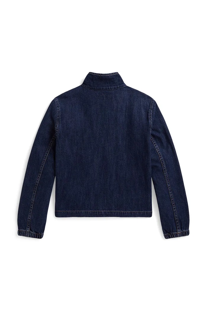 Djevojčice Polo Ralph Lauren traper jakna za djecu od pamuka 313B26051001 plava