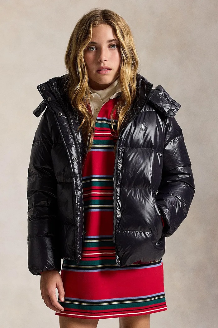 Polo Ralph Lauren Prošivena jakna za djecu crna 313B17641004