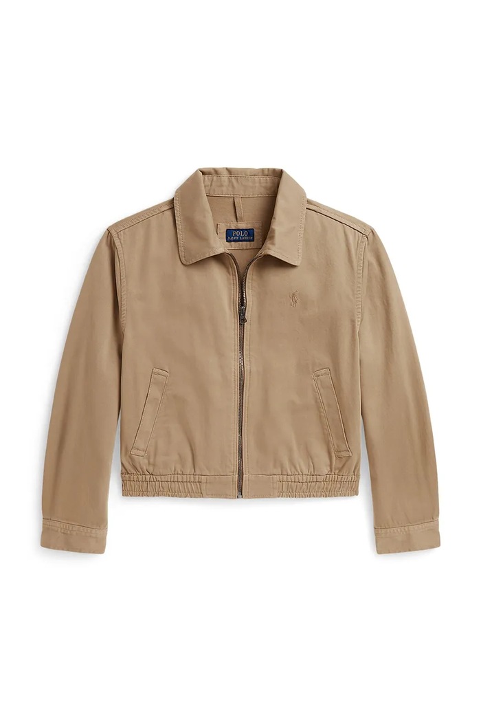 Polo Ralph Lauren μεταβατικό μπουφάν παιδικό βαμβακερό καφέ 313B17500002