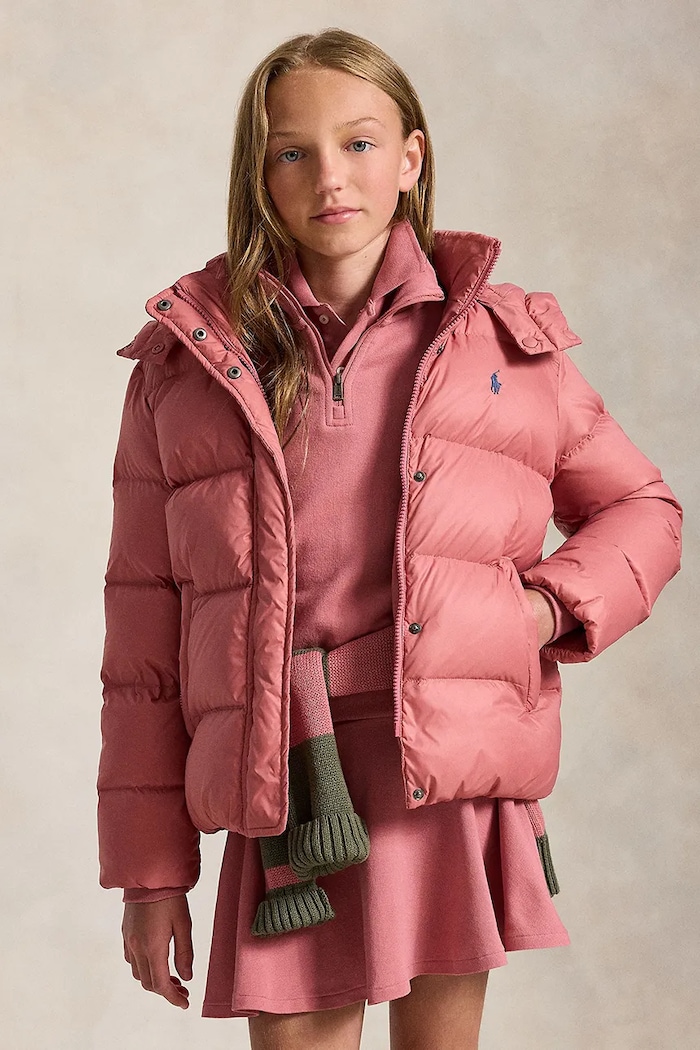 Polo Ralph Lauren Prošivena jakna za djecu roza 313970102501