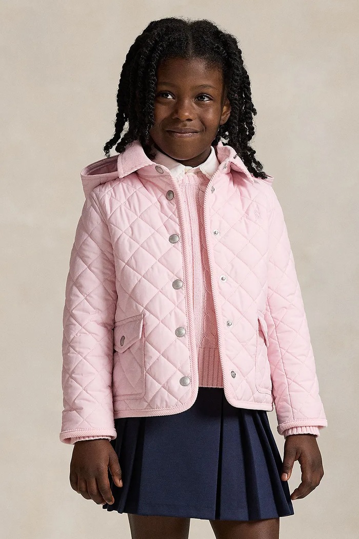 Polo Ralph Lauren giacca trapuntata per bambini rosa 312910983005