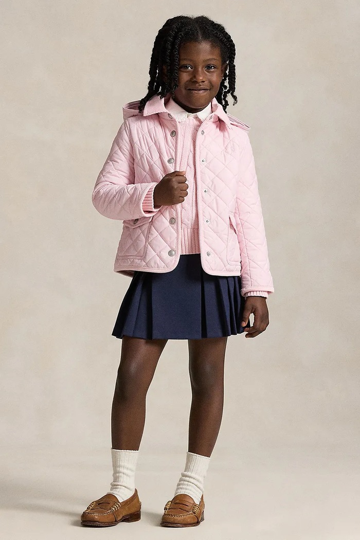 Polo Ralph Lauren giacca trapuntata per bambini rosa 312910983005