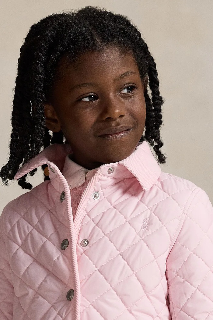 Polo Ralph Lauren giacca trapuntata per bambini 312910983005 rosa