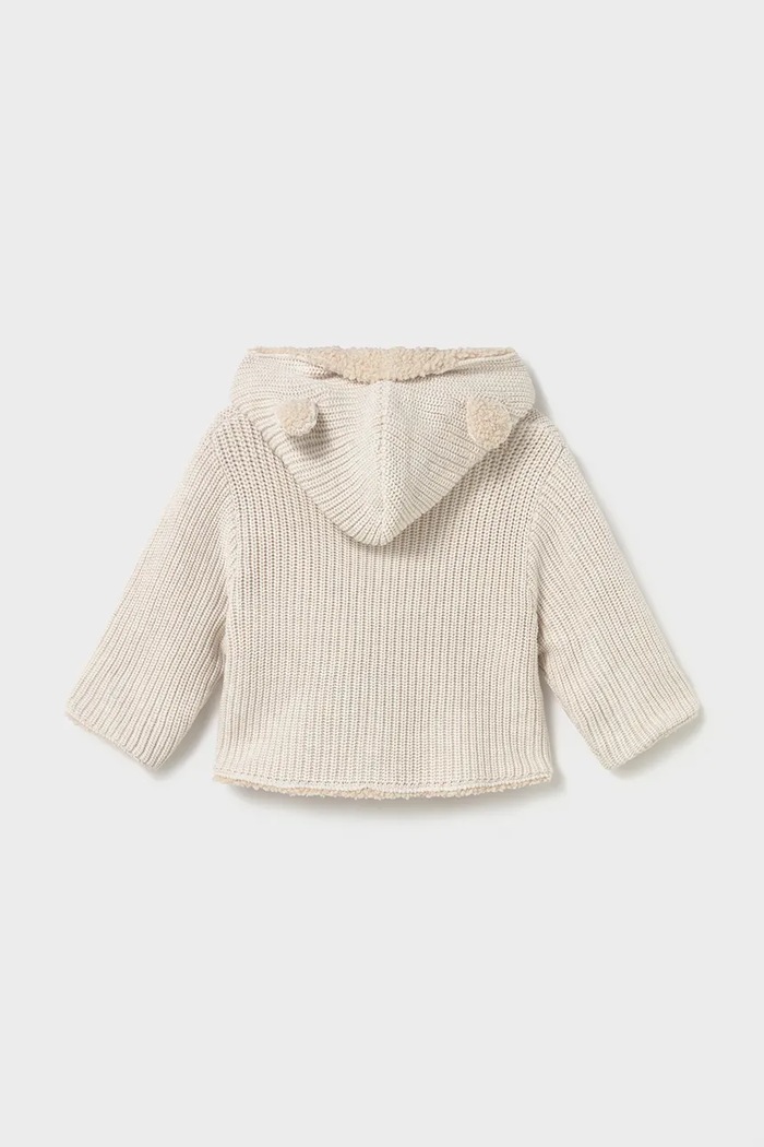 Mayoral διπλής όψης παλτό παιδικό 2441.4G.Baby.9BY2 λευκό AW26