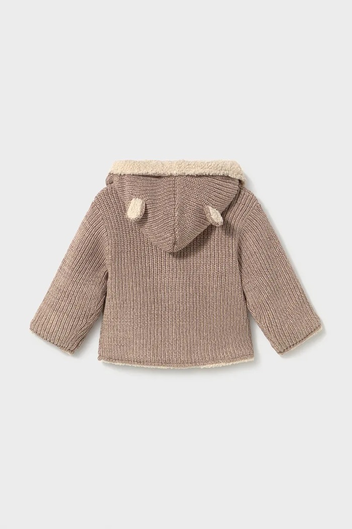 Mayoral двостороннє пальто дитяче 2441.4G.Baby.9BY2 коричневий AW26