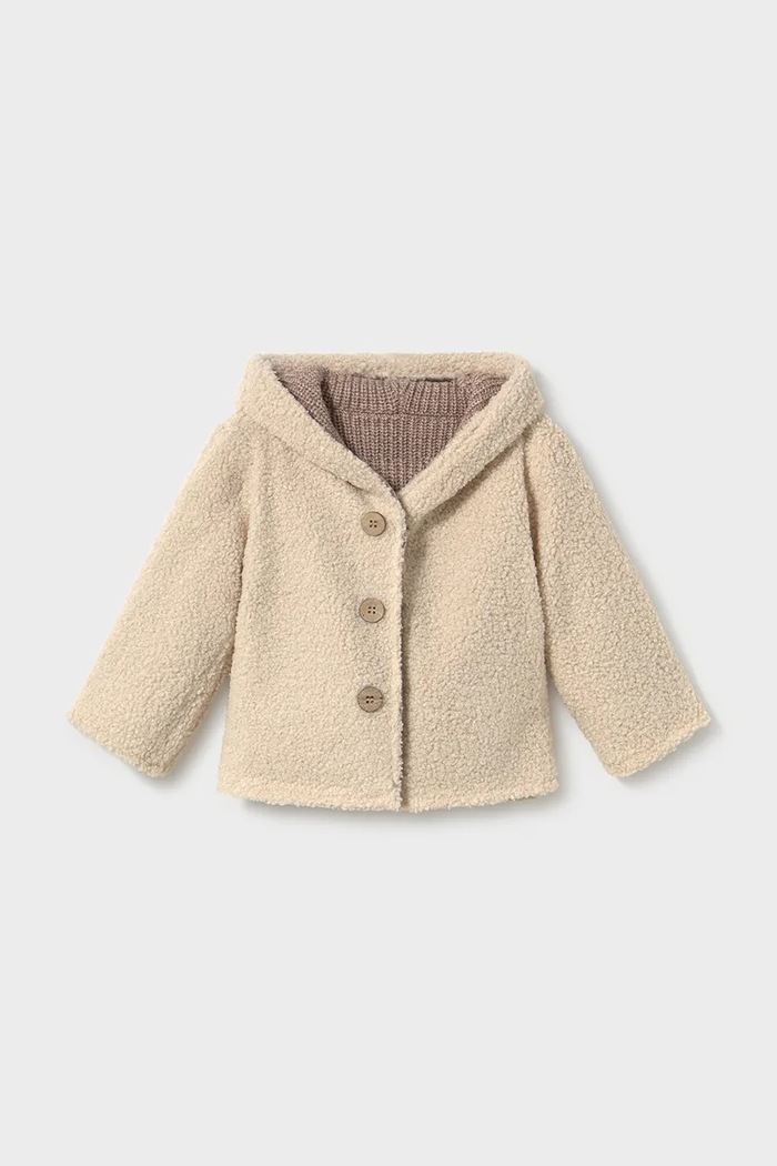 Дівчинка Mayoral двостороннє пальто дитяче 2441.4G.Baby.9BY2 коричневий