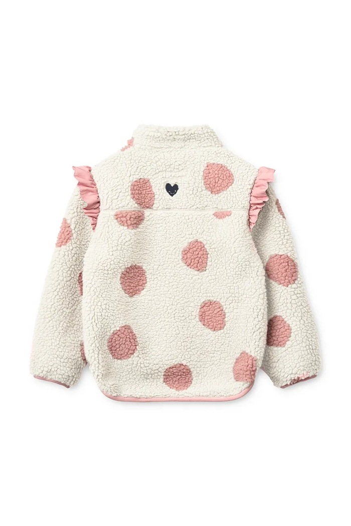BIMBA Liewood giacca corta per bambini Noam Pile Jacket w Frill LW20836.9BY2 rosa