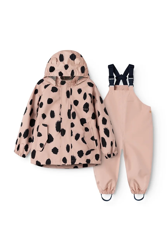 Liewood Niemowlęce Manu Rainwear Set różowy LW19910.G.9BY2