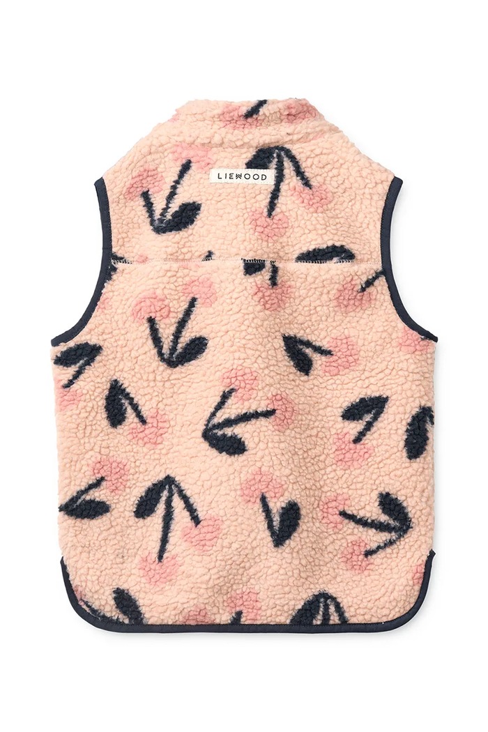 Liewood bezrękawnik dziecięcy polarowy Vada Pile Vest LW14942.G.9BY2 różowy AW26