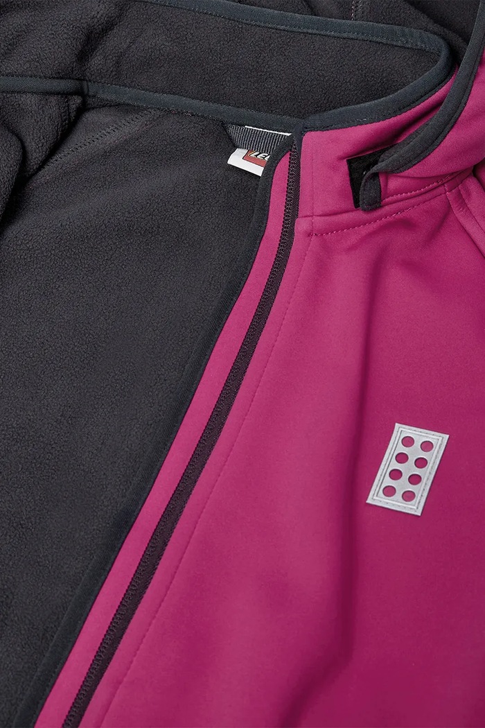 Lego kurtka softshell dziecięca LWSKY 764 60.1101.179 różowy