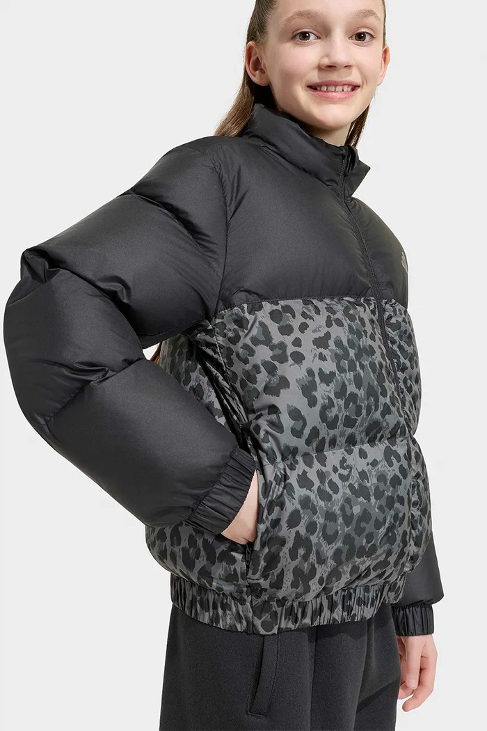 Prešívaná bunda detská adidas čierna KH0202