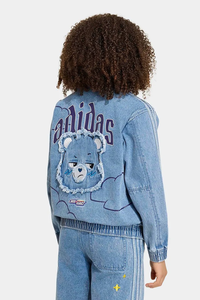 Dievča adidas Originals džínsová bunda detská KS1734 modrá