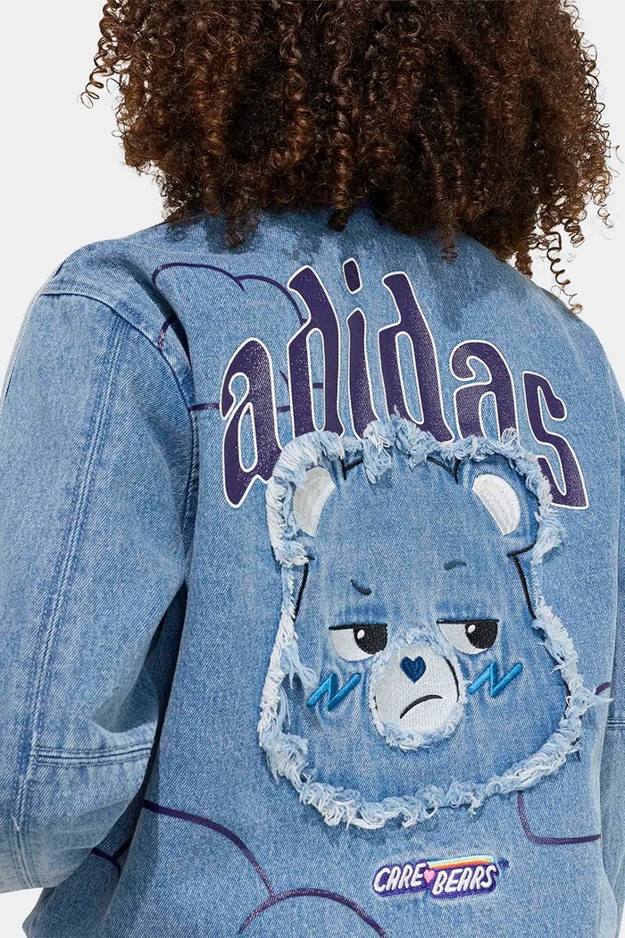 adidas Originals džínsová bunda detská modrá KS1734