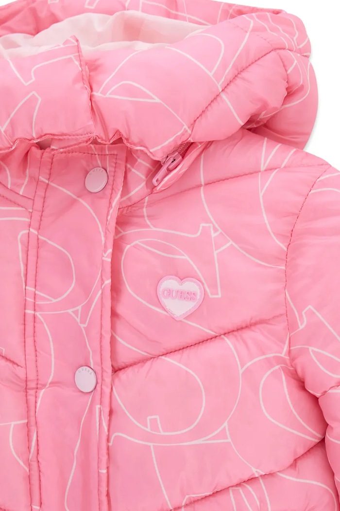 Dziewczynka Guess kurtka pikowana dziecięca K6YL04.W2597.9BY2 różowy