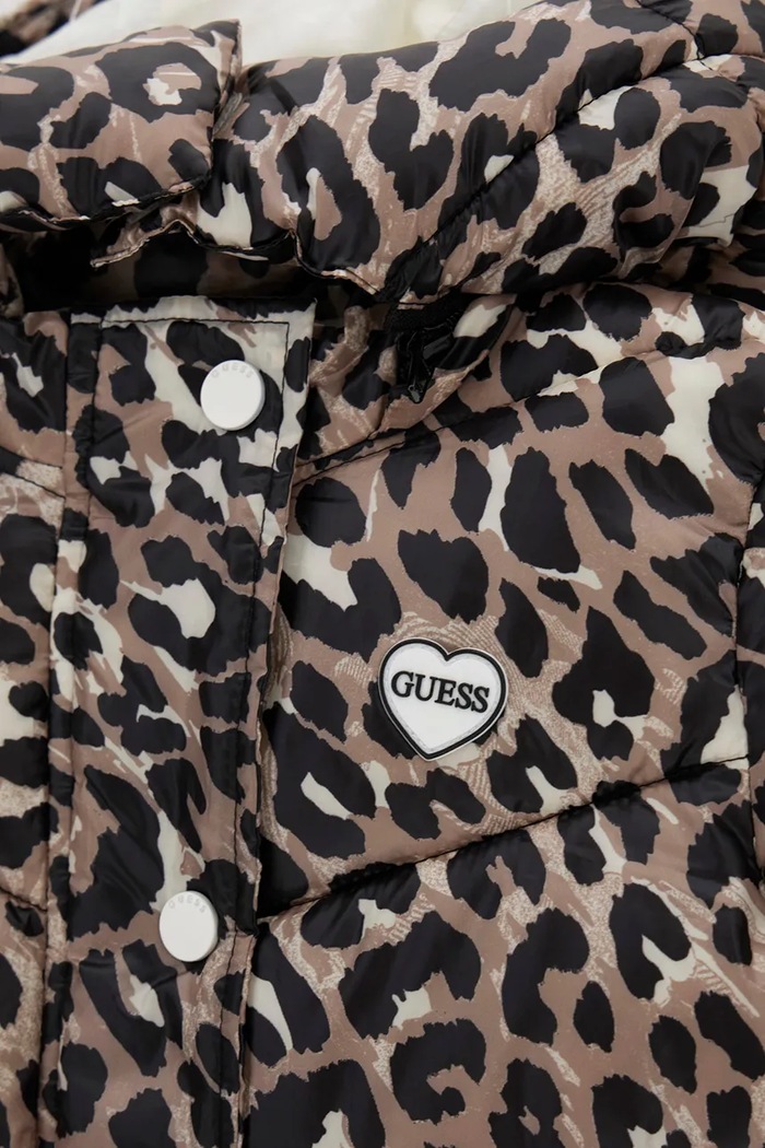 Dziewczynka Guess kurtka pikowana dziecięca K6YL04.W2597.9BY2 brązowy