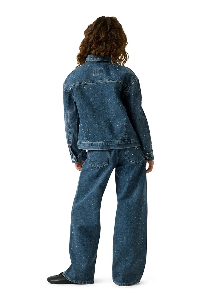 Guess kurtka przejściowa dziecięca jeansowa J6YL19.D1171.9BY2 niebieski