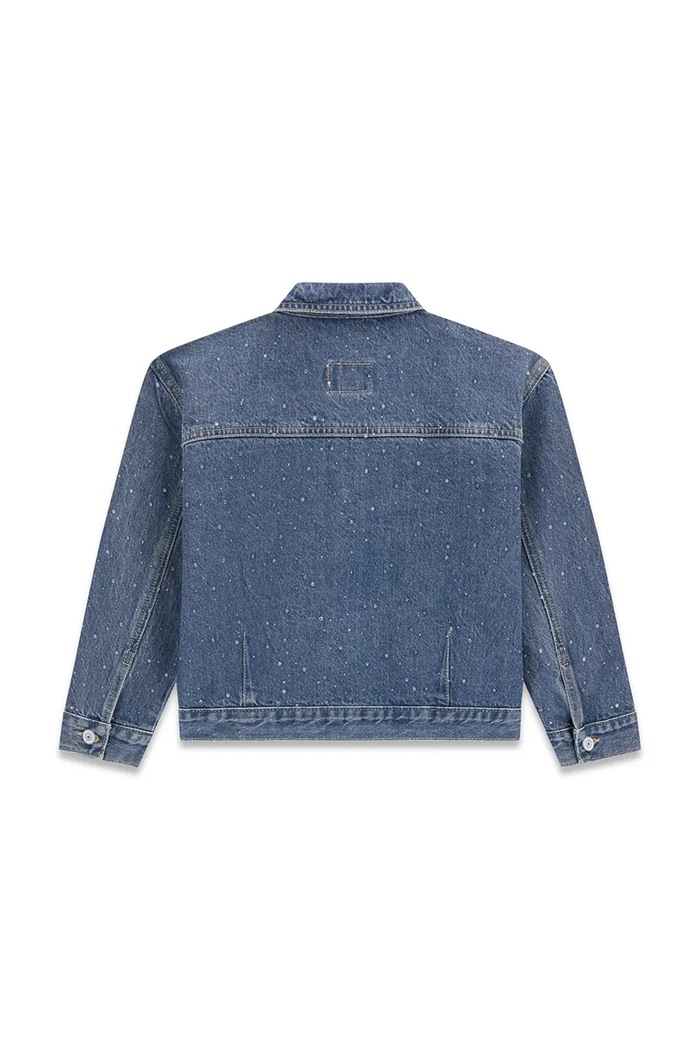 Dziewczynka Guess kurtka przejściowa dziecięca jeansowa J6YL19.D1171.9BY2 niebieski