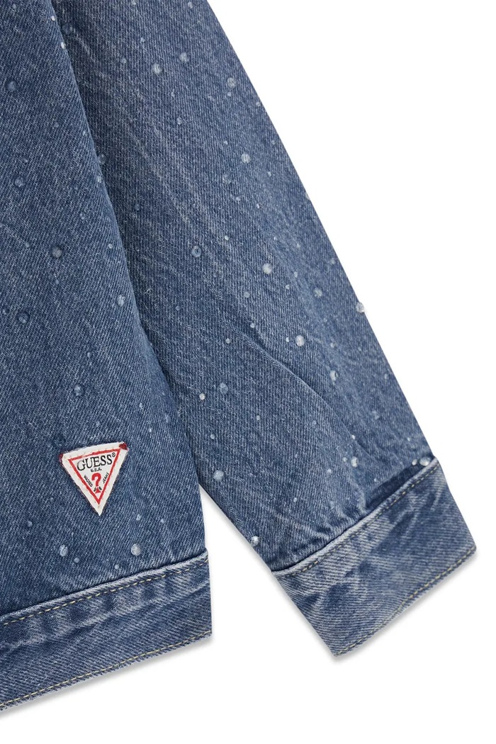 Guess kurtka przejściowa dziecięca jeansowa niebieski J6YL19.D1171.9BY2