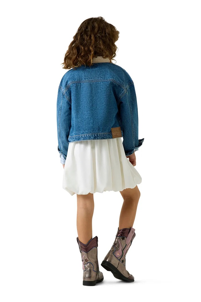 Guess kurtka dziecięca jeansowa J6YL18.D1169.9BY2 niebieski