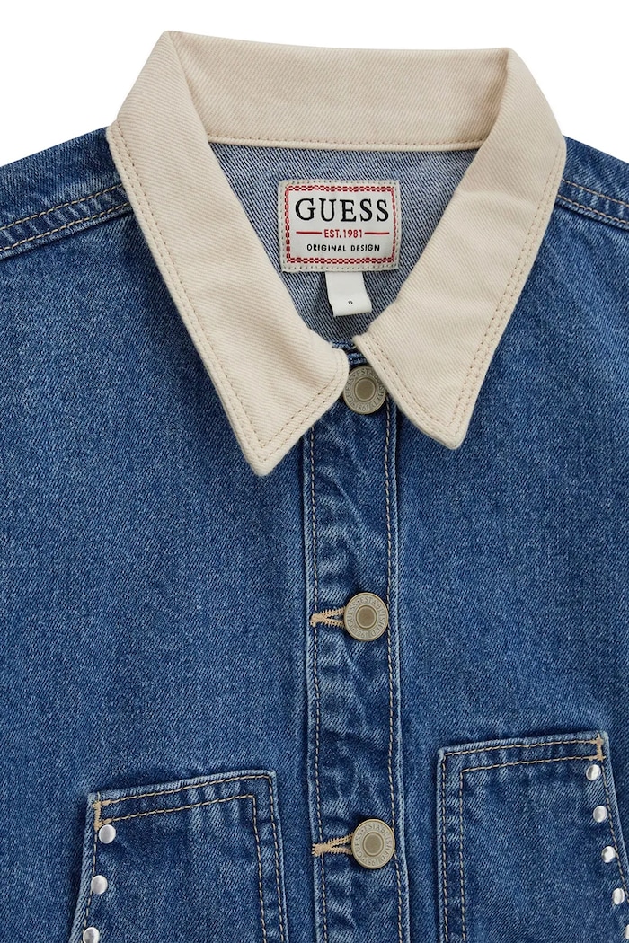 Guess kurtka dziecięca jeansowa niebieski J6YL18.D1169.9BY2