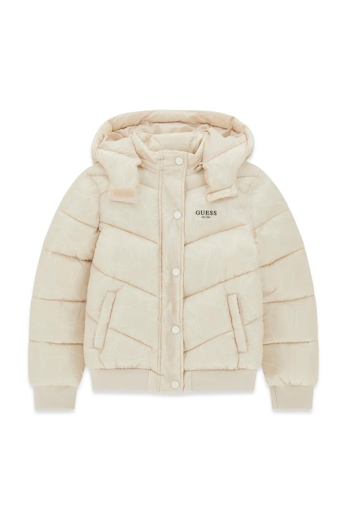 Guess kurtka pikowana dziecięca beżowy J6YL01.W2607.9BY2