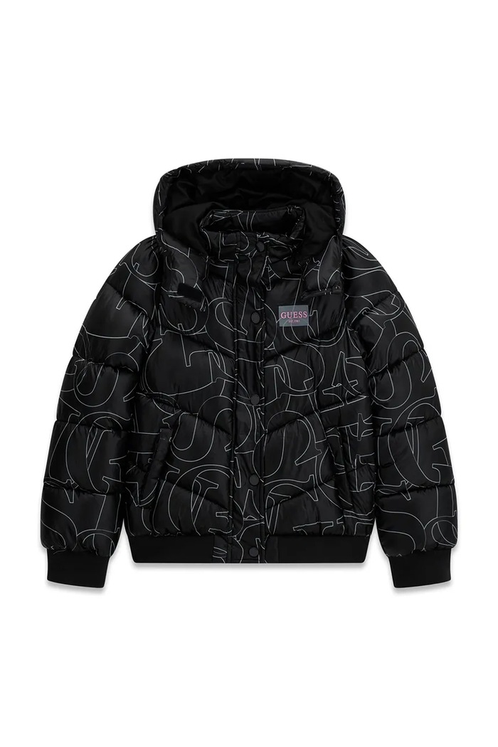 Guess kurtka pikowana dziecięca czarny J6YL01.W2607.9BY2