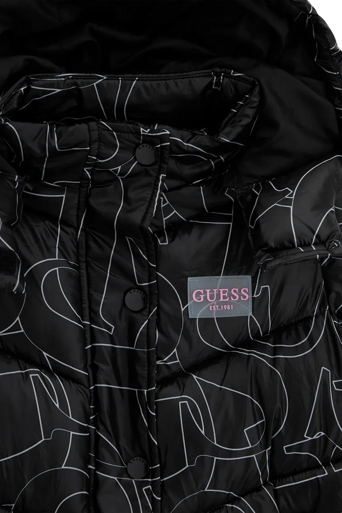 Dziewczynka Guess kurtka pikowana dziecięca J6YL01.W2607.9BY2 czarny
