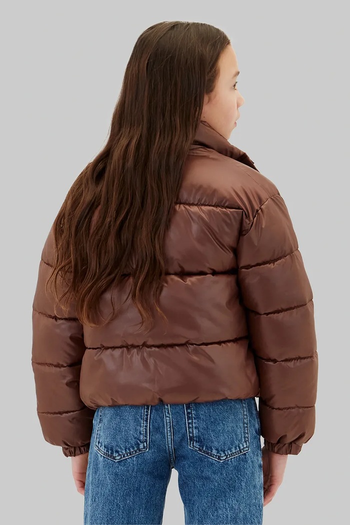 Dziewczynka Calvin Klein Jeans kurtka pikowana dziecięca LVCKTJM01G.128.170.9BY2 brązowy