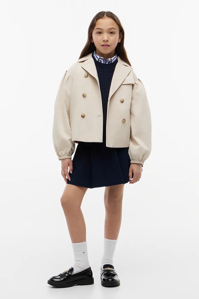 Tommy Hilfiger kurtka przejściowa dziecięca z bawełną KG0KG09501.9BY2