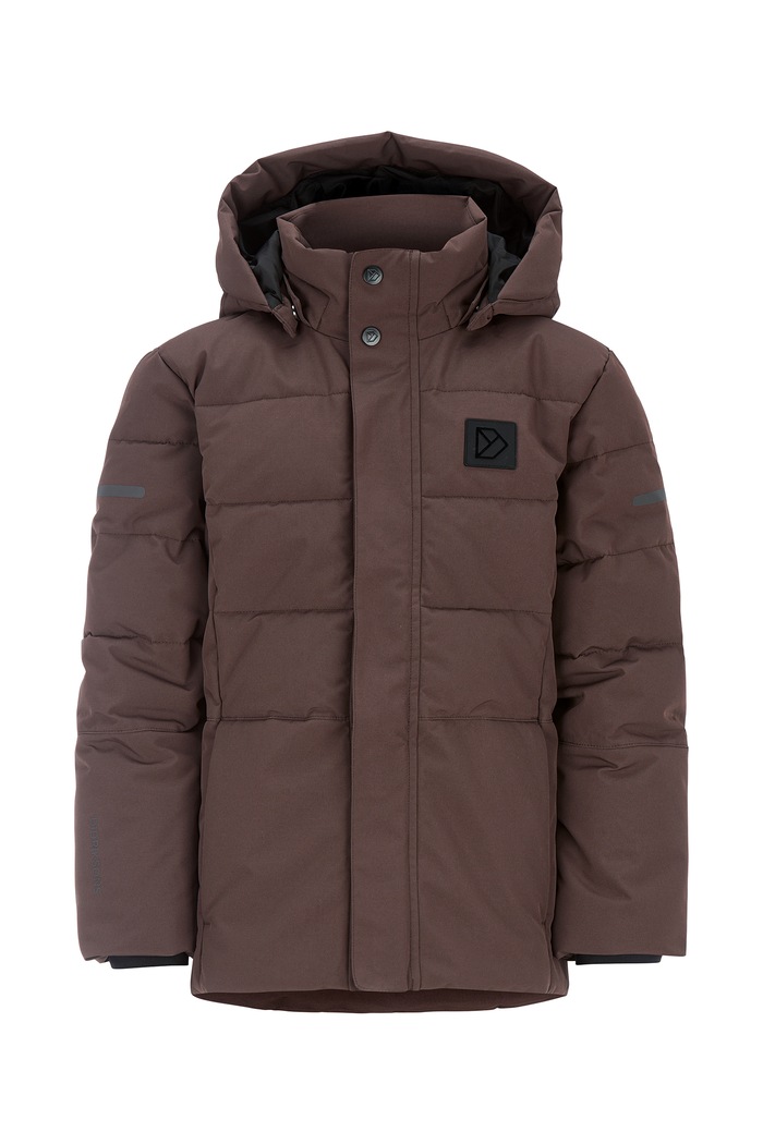 Didriksons Kurtka zimowa dziecięca SILIKAT KDS JACKET 505861 brązowy AW26