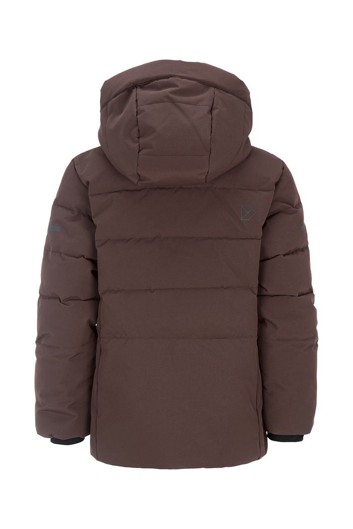 Chłopiec Didriksons Kurtka zimowa dziecięca SILIKAT KDS JACKET 505861 brązowy